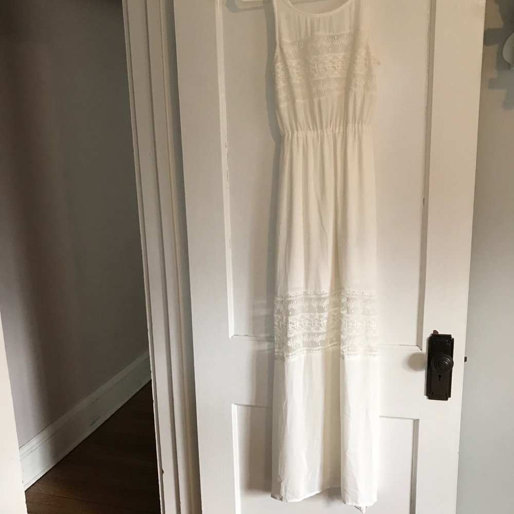 Cream boho maxi dress